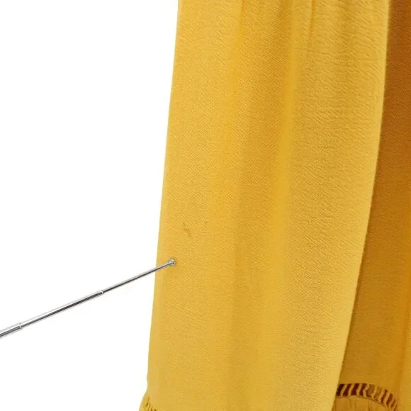 Anthropologie En Elly Sunset Tiered Golden Yellow Maxi Dress S - Picture 8 of 10